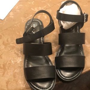 Madden Girl black sandals...trendy...never used